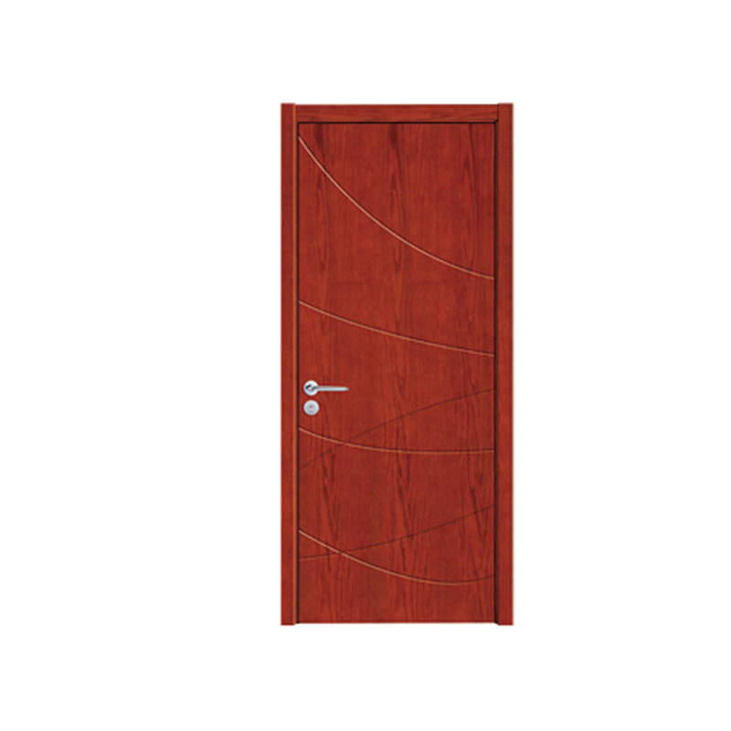 SPK-1084 Deep red multi-curve Veneer Painted Door