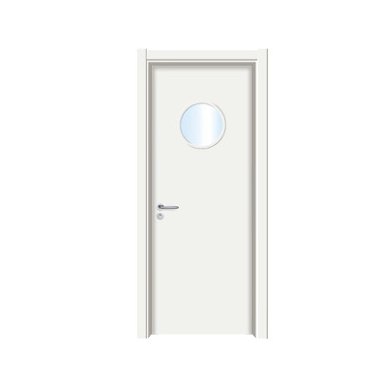 MLD-4020 Round glass window Melamine Door