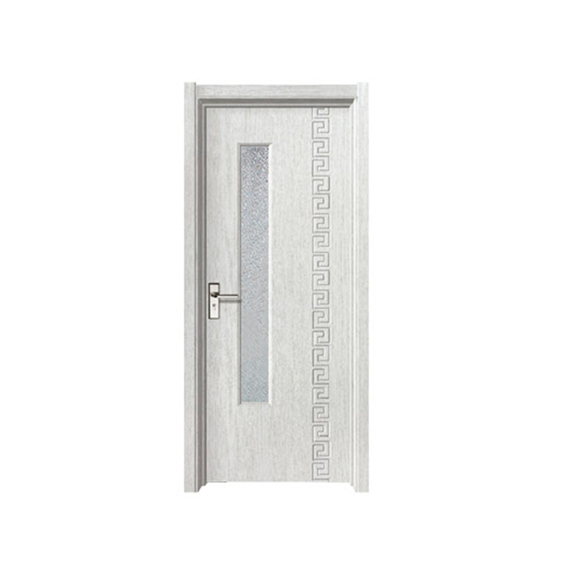 SPM-8129 White glass pattern PVC MDF Door