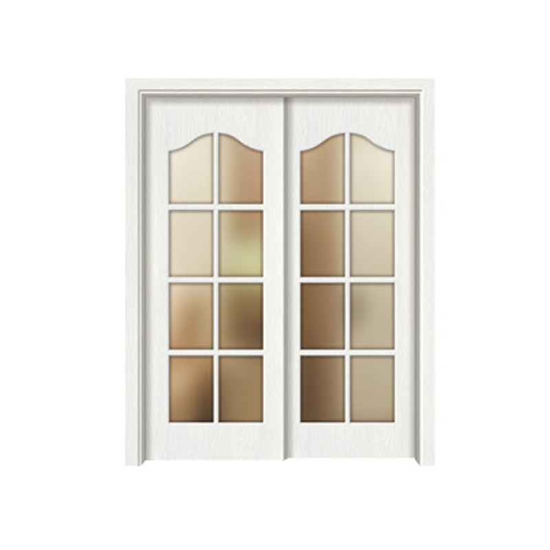 MLD-5203 Glass window door Melamine Door