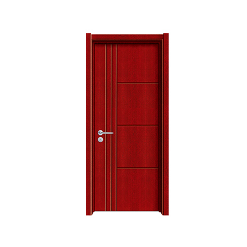 SPK-1105 Red simple linesVeneer Painted Door