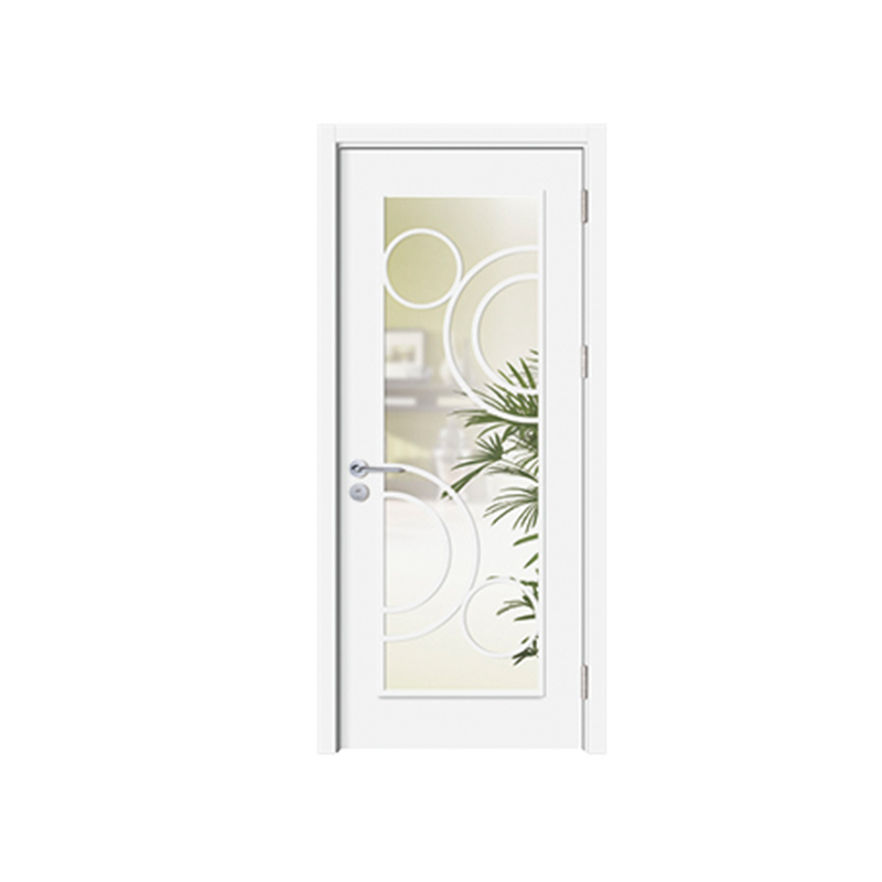 SPK-1055 Clear glass Veneer Painted Door