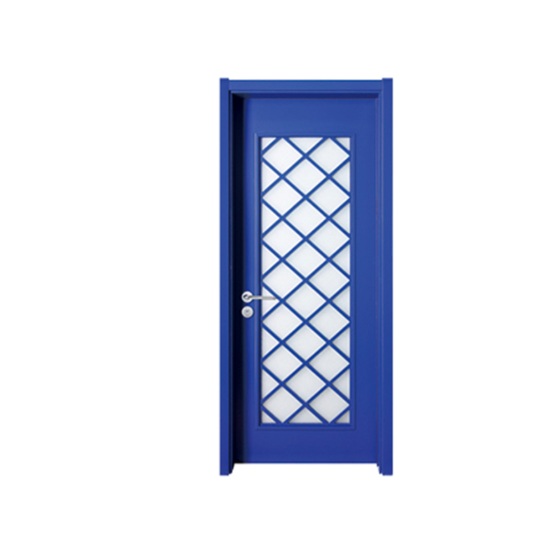 SPK-1056 Blue Grid Veneer Painted Door