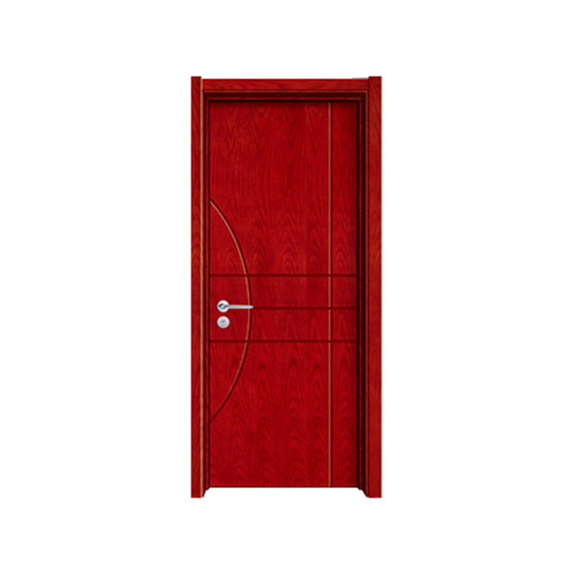 SPK-1092 Vertical curved lines Veneer Painted Door