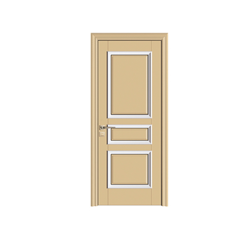 SPK-1031 Beige frame white Veneer Painted Door