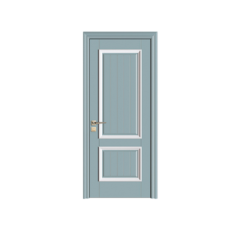 SPK-1030  White frame lines Veneer Painted Door