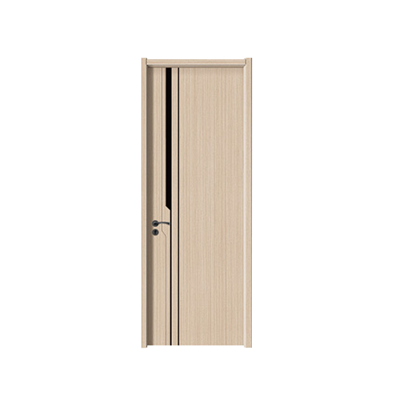 MLD-4207  Three different black lines Melamine Door