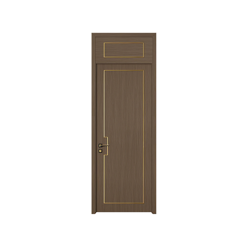 WPC-AL005 Rectangle with golden lines WPC Door