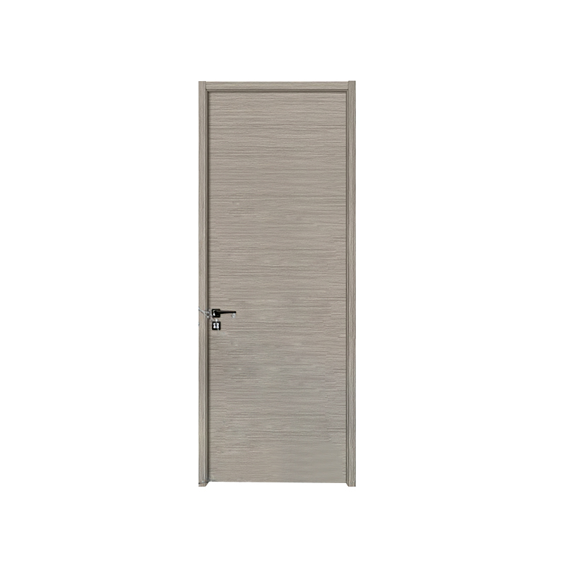 WPC-F001 Horizontal texture modern WPC Door
