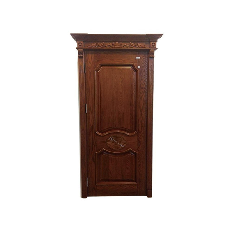 NSW-10 Many carvings Natural Solid Wood Door